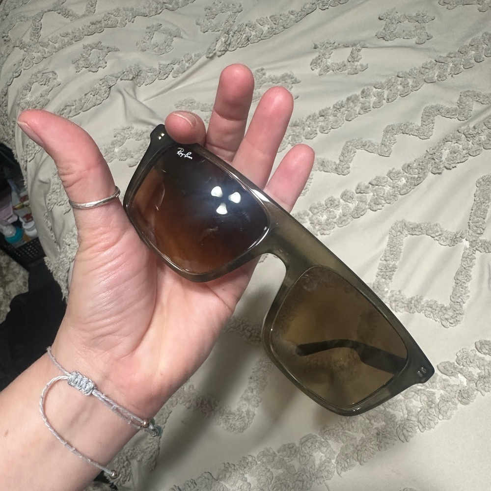Ray-Ban RB222 Translucent Olive-Brown Gradient Sunglasses